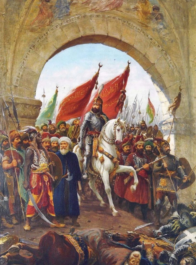 Il sultano Mehmed il Conquistatore entra nelle porte di Costantinopoli